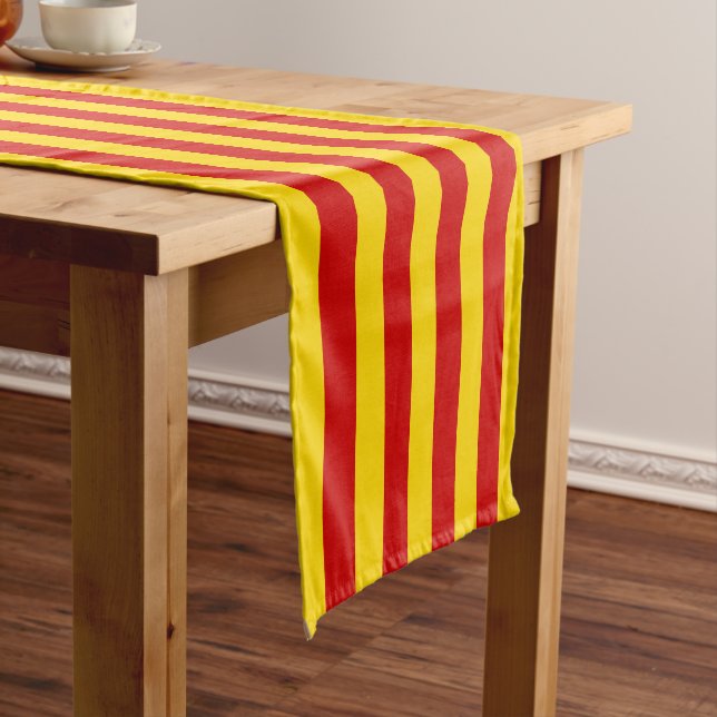 Catalonia Flag & Catalan - La Senyera /room decor  Short Table Runner (In Situ)