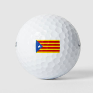 catalonia flag golf balls