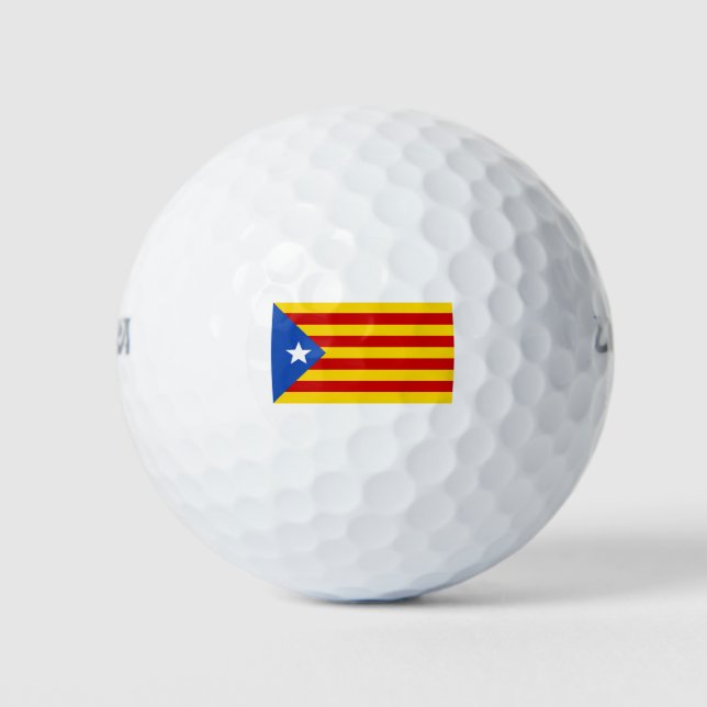 catalonia flag golf balls (Front)