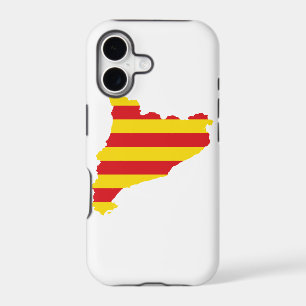 Catalonia Flag Map
