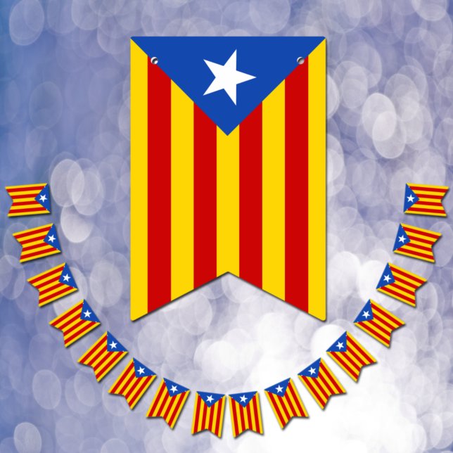 Catalonia Flag, Party La Senyera Estelada /Wedding Bunting (Creator Uploaded)