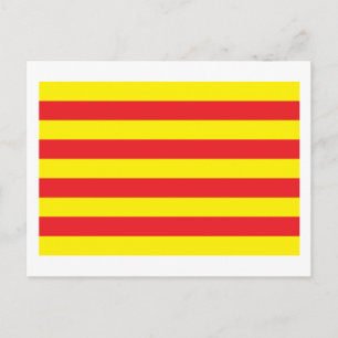 Catalonia Flag Postcard