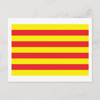 Catalonia Flag Postcard