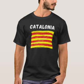 Catalonia Flag Souvenir Hiking Holiday 2022 T-Shirt