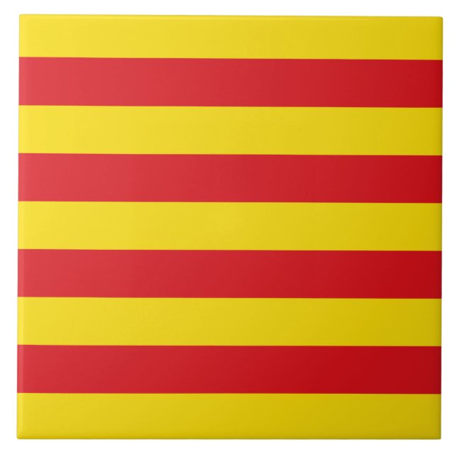 Catalonia Flag Tile (Front)