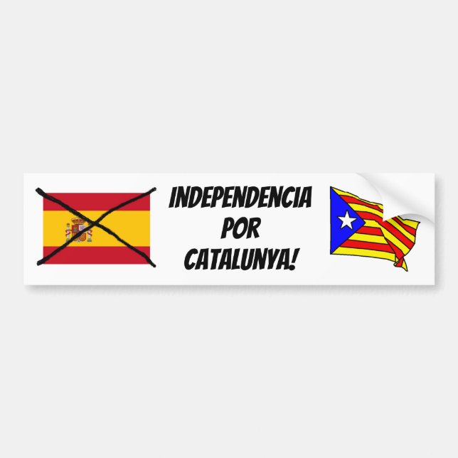 Catalonia Independence bumper sticker (Front)