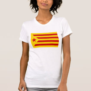 Catalonia Red Starred Flag T-Shirt