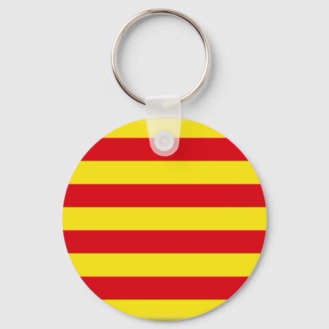 Catalonia (Spain)  Flag Key Ring (Front)