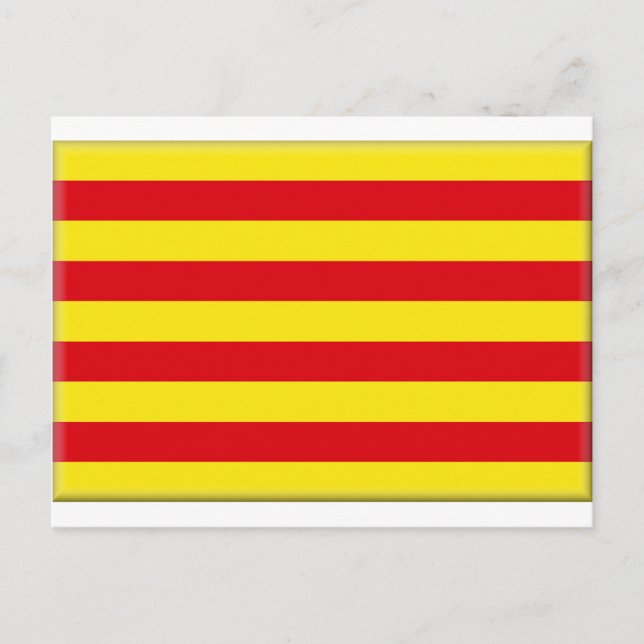 Catalonia (Spain) Flag Postcard (Front)