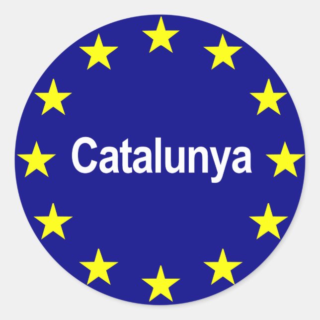 cataloniaeuropeanstate2 classic round sticker (Front)