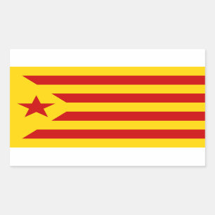 Catalonian Socialist Estelada Flag Sticker