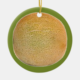 Cataloupe Melon Ceramic Tree Decoration