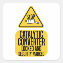 Catalytic Converter protected locked and security