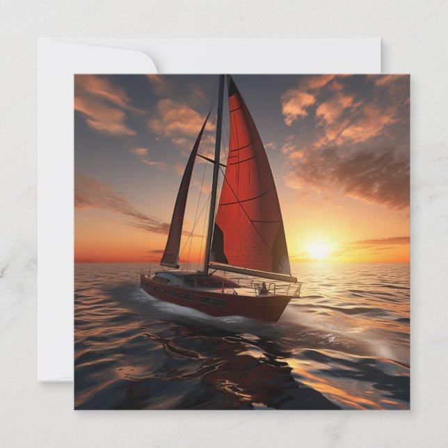 Catamaran Boat Gift Card (Front)