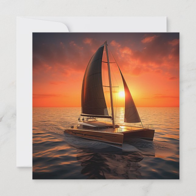 Catamaran Boat Gift Card (Front)