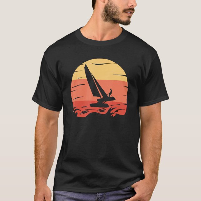 Catamaran Boat Sailing 1 T-Shirt (Front)