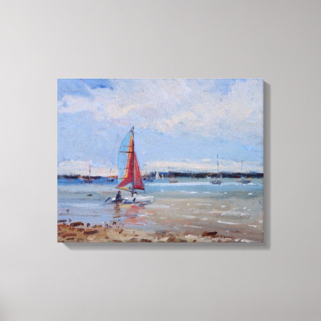 Catamaran Brittany Canvas Print (Front)