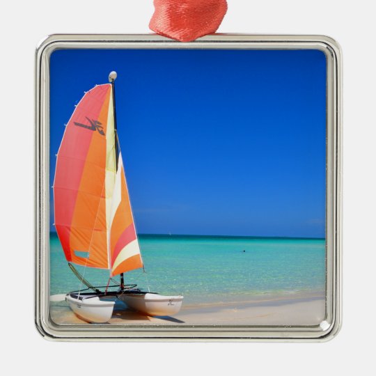 Catamaran Christmas Ornament 