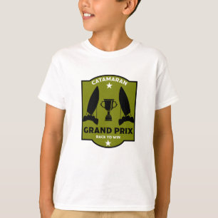 Catamaran Hydrofoil Sailboat Racing T-Shirt