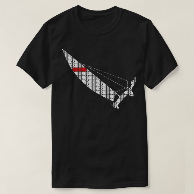 Catamaran made of SAILING  T-Shirt (Design Front)