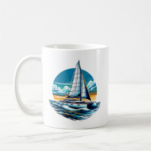 Catamaran Sailboat Coffee Mug