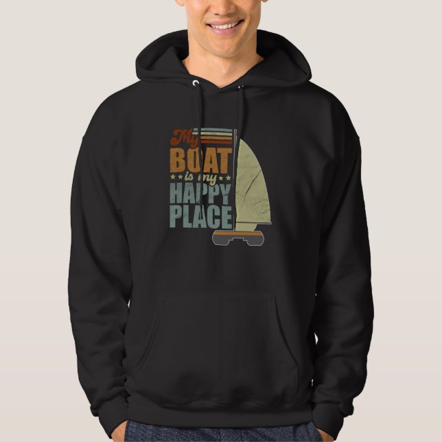 Catamaran Two Hulls Sailing Quote Catamaran Captai Hoodie (Front)