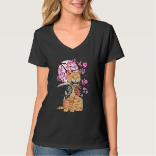 Catana Japanese Aesthetic Sakura Cherry Blossoms T-Shirt