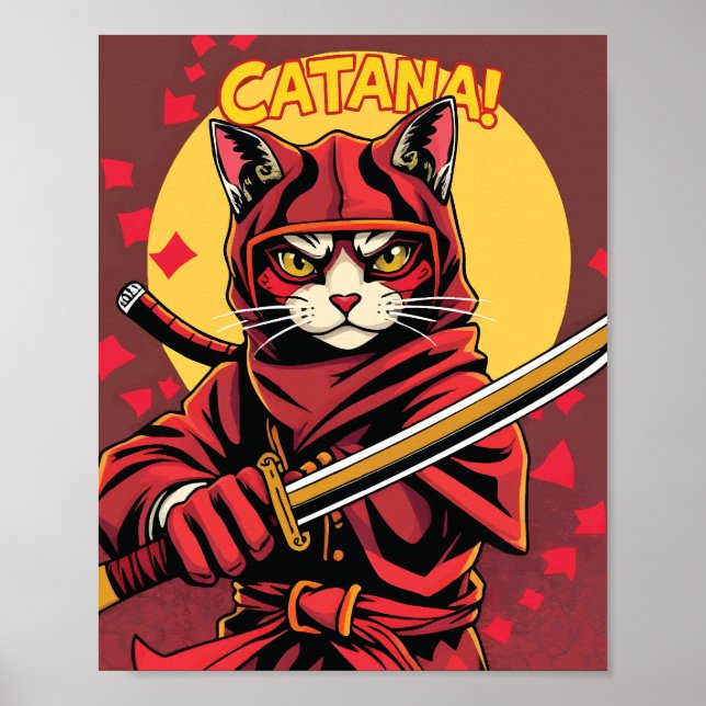 Catana the Cat Ninja Poster (Front)