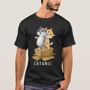 CATANIC Funny Cat Kitten lover Parody Cruise Ship  T-Shirt