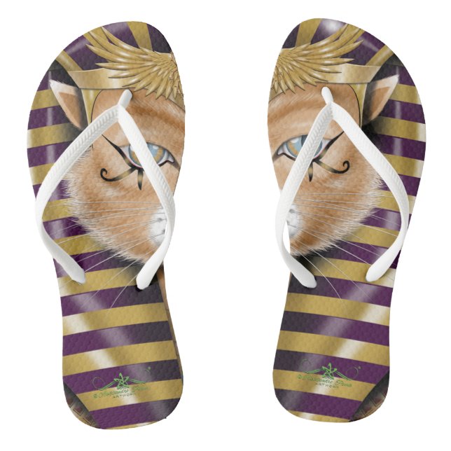 CATankhaMEOW Flip Flops (Footbed)