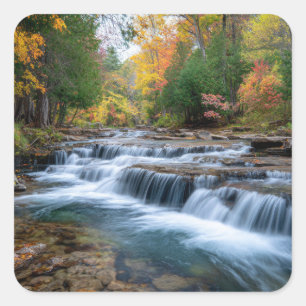 Cataract Falls in USA Square Sticker