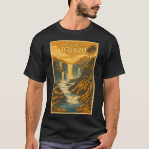 Cataratas del Iguazu Argentina Vintage Poster Tour T-Shirt