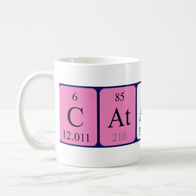 Catarina periodic table name mug (Left)
