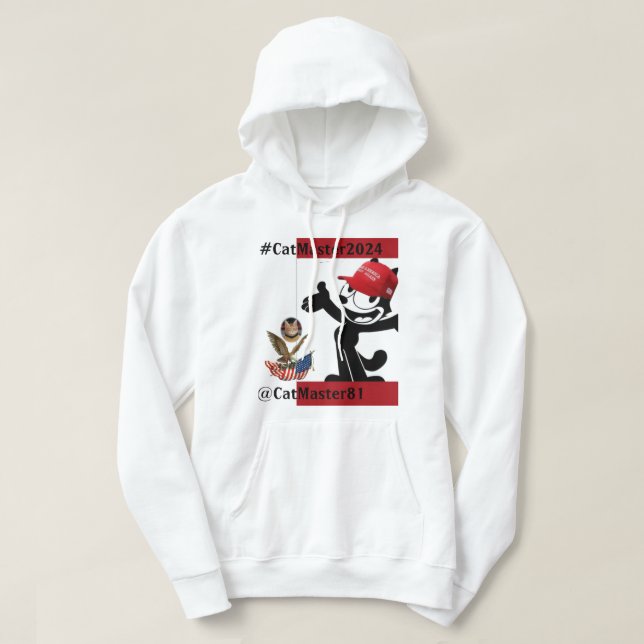 #CATARMY Official #CatMaster2024 Felix Snarky Hood Hoodie (Design Front)