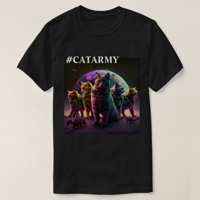 #CATARMY Official Happy New Years #Hoomans SnarkY T-Shirt (Design Front)