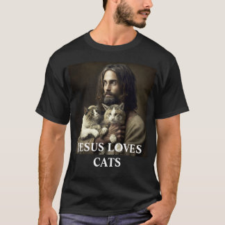 #CATARMY Official "Jesus Loves Cats" SnarkY T-Shirt