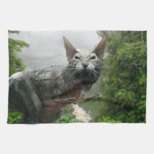 Catasaurus Rex Tea Towel (Horizontal)