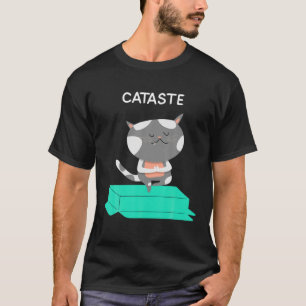 Cataste Yoga Cat Lover Funny Relax Meditation Nama T-Shirt