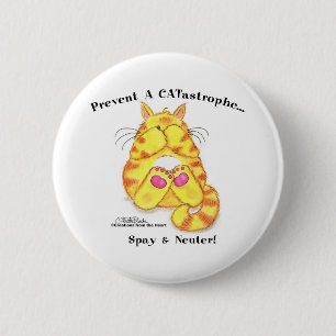 CATastrophe 6 Cm Round Badge
