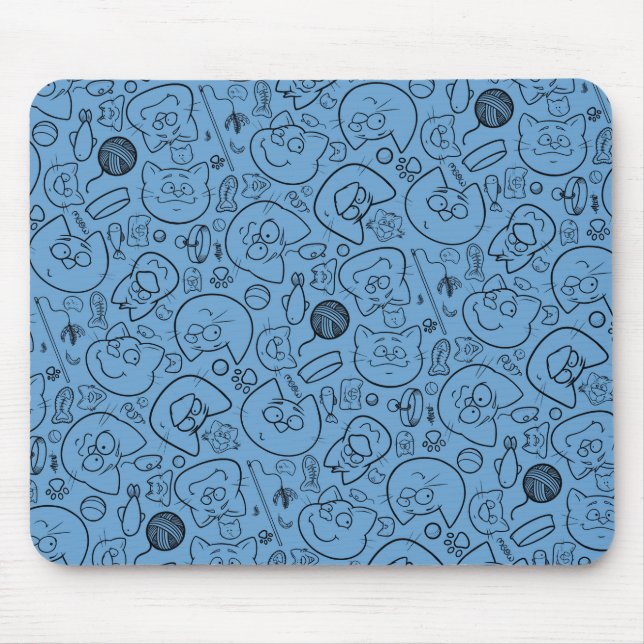 Catastrophe mousepad, blue mouse mat (Front)