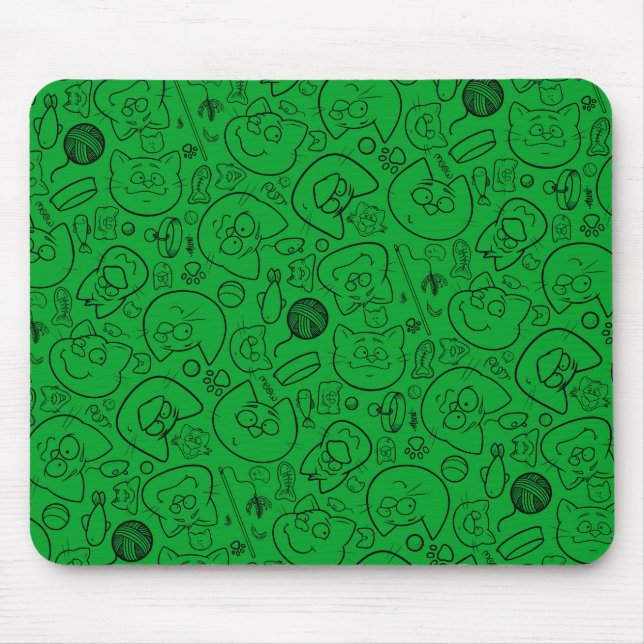 Catastrophe mousepad, green mouse mat (Front)