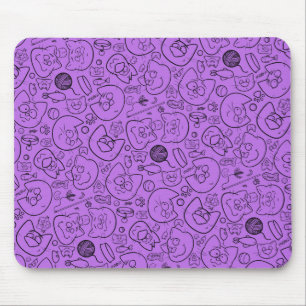 Catastrophe mousepad, lilac mouse mat