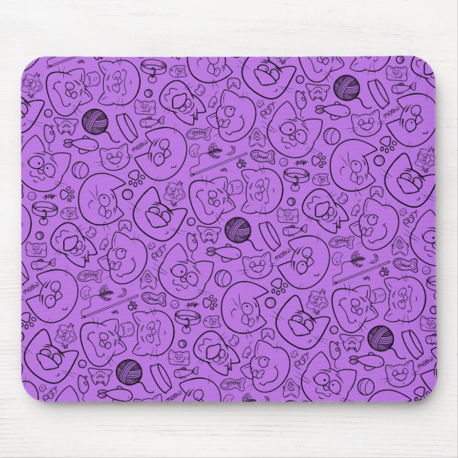 Catastrophe mousepad, lilac mouse mat (Front)