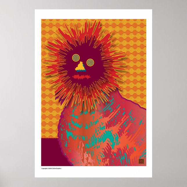 CatatonicCat-Print Poster (Front)