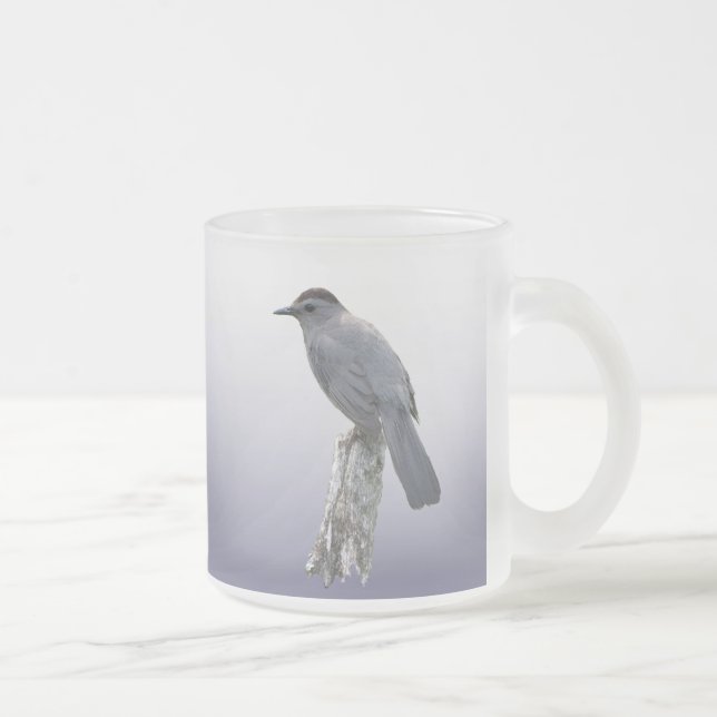 Catbird Frosted Glass Coffee Mug (Right)