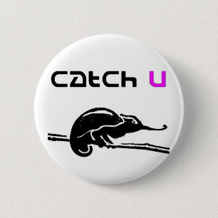catch 6 cm round badge