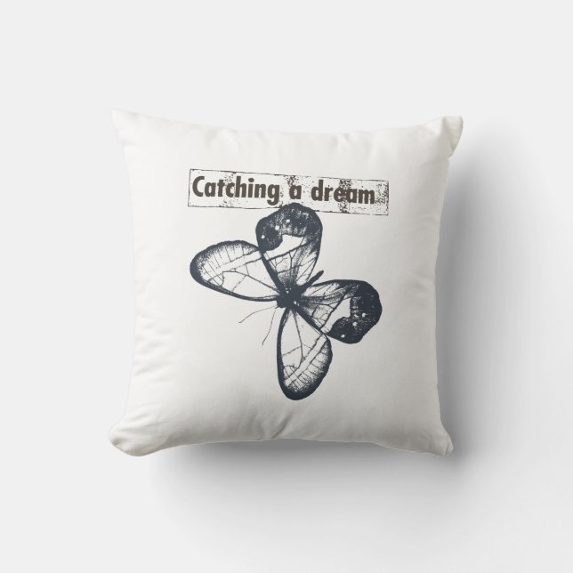 Catch A Dream Butterfly Cushion (Front)