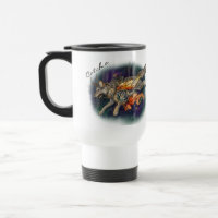 Catch a Dream, Dreamcatcher Wolf~Travel Mug