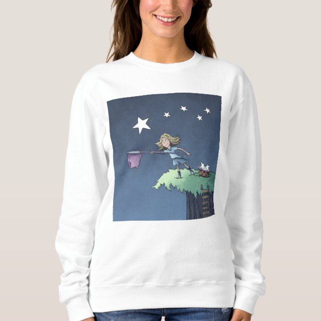 Catch a Falling Star - Collecting Wishes  Sweatshirt (Front)