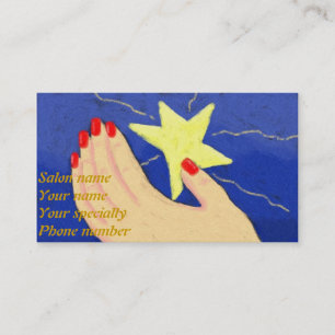 Catch a Falling Star Nail Tech Business Card